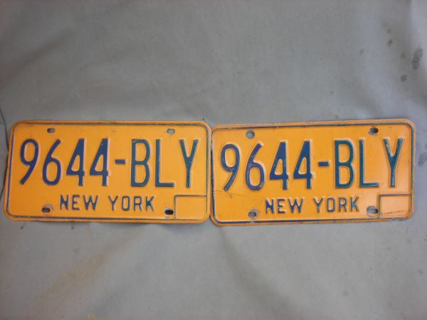 1974-1986 New York License Plate